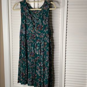 Floral Green Dress